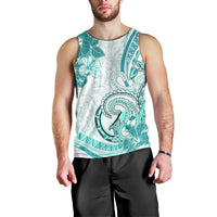 Polynesia Paisley Men Tank Top Mix Teal Polynesian Pattern LT05 - Polynesian Pride