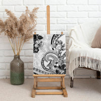 Polynesia Paisley Canvas Wall Art Mix White Polynesian Pattern