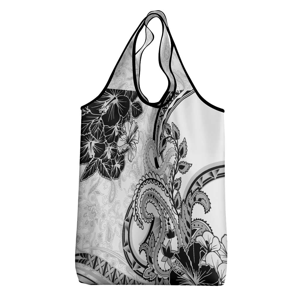 Polynesia Paisley Grocery Bag Mix White Polynesian Pattern