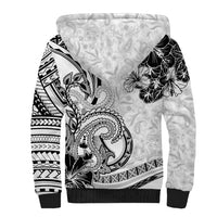 Polynesia Paisley Sherpa Hoodie Mix White Polynesian Pattern LT05 - Polynesian Pride
