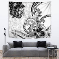 Polynesia Paisley Tapestry Mix White Polynesian Pattern LT05 White - Polynesian Pride