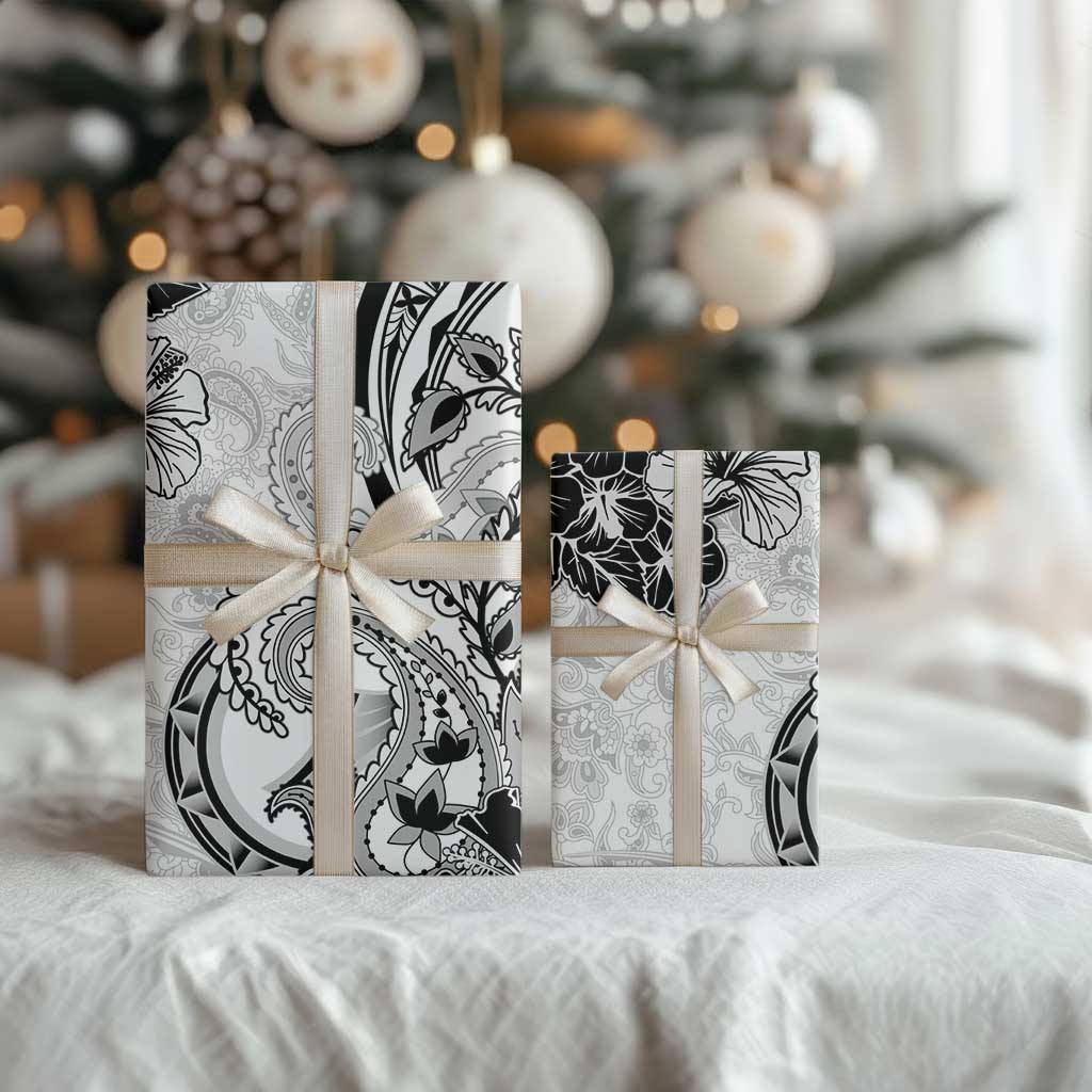 Polynesia Paisley Wrapping Paper Mix White Polynesian Pattern - Polynesian Pride