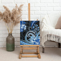 Polynesia Paisley Canvas Wall Art Mix Blue Polynesian Pattern