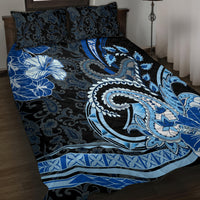 Polynesia Paisley Quilt Bed Set Mix Blue Polynesian Pattern