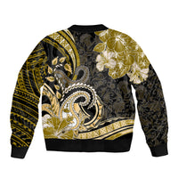 Polynesia Paisley Bomber Jacket Mix Gold Polynesian Pattern LT05 - Polynesian Pride