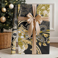 Polynesia Paisley Wrapping Paper Mix Gold Polynesian Pattern - Polynesian Pride