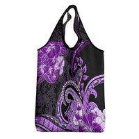 Polynesia Paisley Grocery Bag Mix Purple Polynesian Pattern