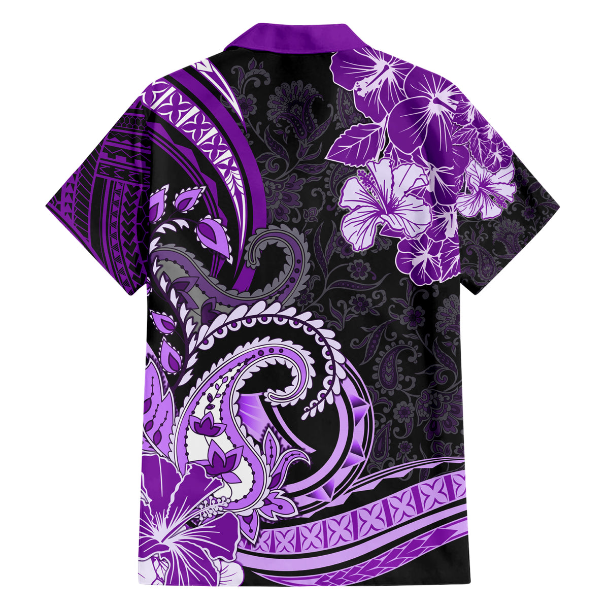 Polynesia Paisley Hawaiian Shirt Mix Purple Polynesian Pattern LT05 - Polynesian Pride