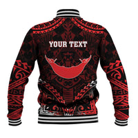 Personalised Easter Island Baseball Jacket Polynesian Pattern Emblem