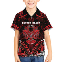 Personalised Easter Island Hawaiian Shirt Polynesian Pattern Emblem