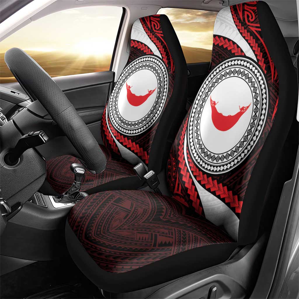 Easter Island Car Seat Cover Moai Statues Polynesian Style