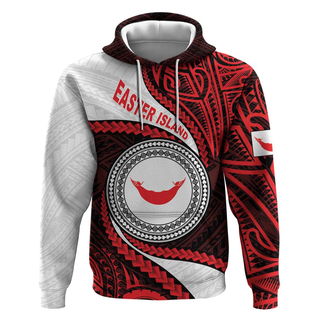 Easter Island Hoodie Moai Statues Polynesian Style