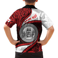 Easter Island Kid Hawaiian Shirt Moai Statues Polynesian Style