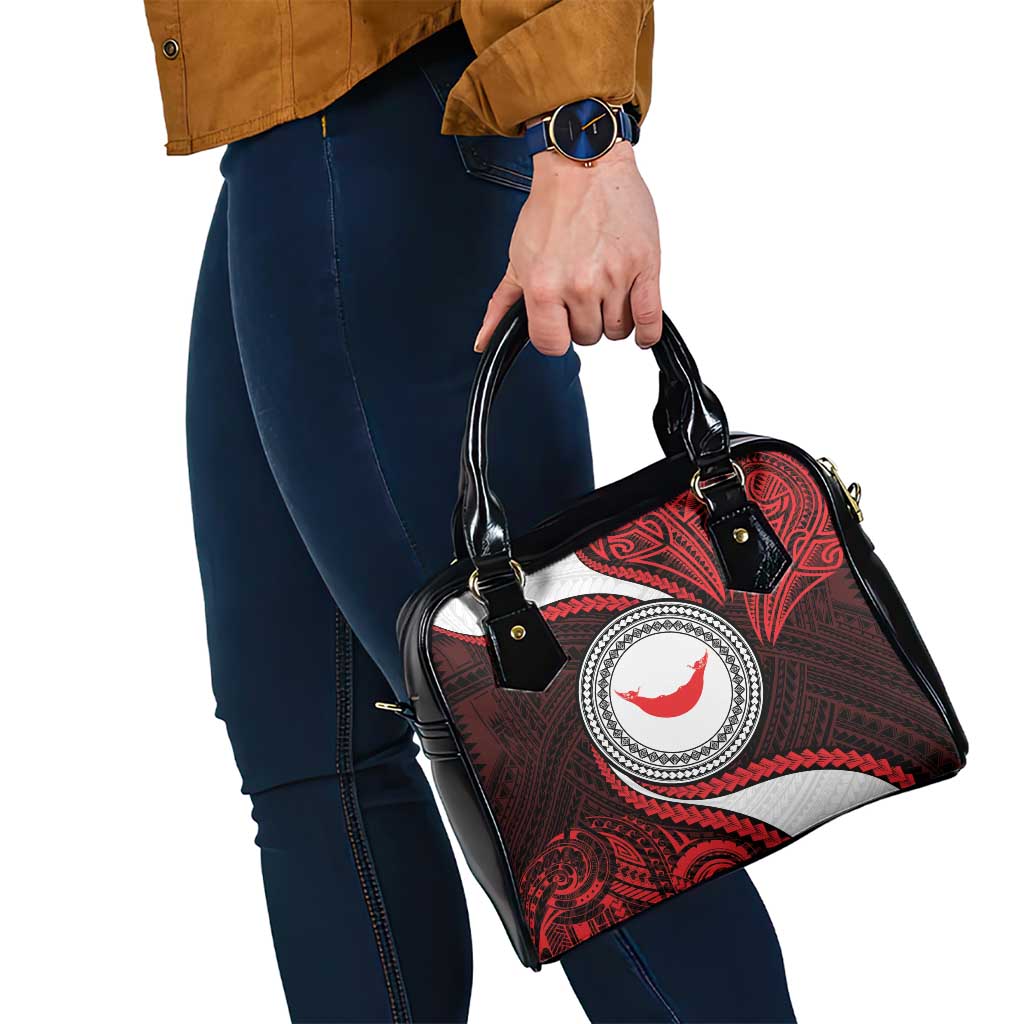 Easter Island Shoulder Handbag Moai Statues Polynesian Style