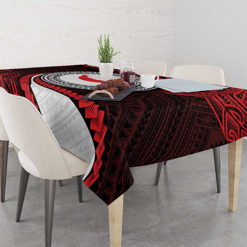 Easter Island Tablecloth Moai Statues Polynesian Style