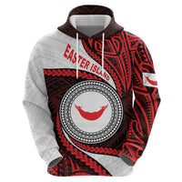 Easter Island Zip Hoodie Moai Statues Polynesian Style