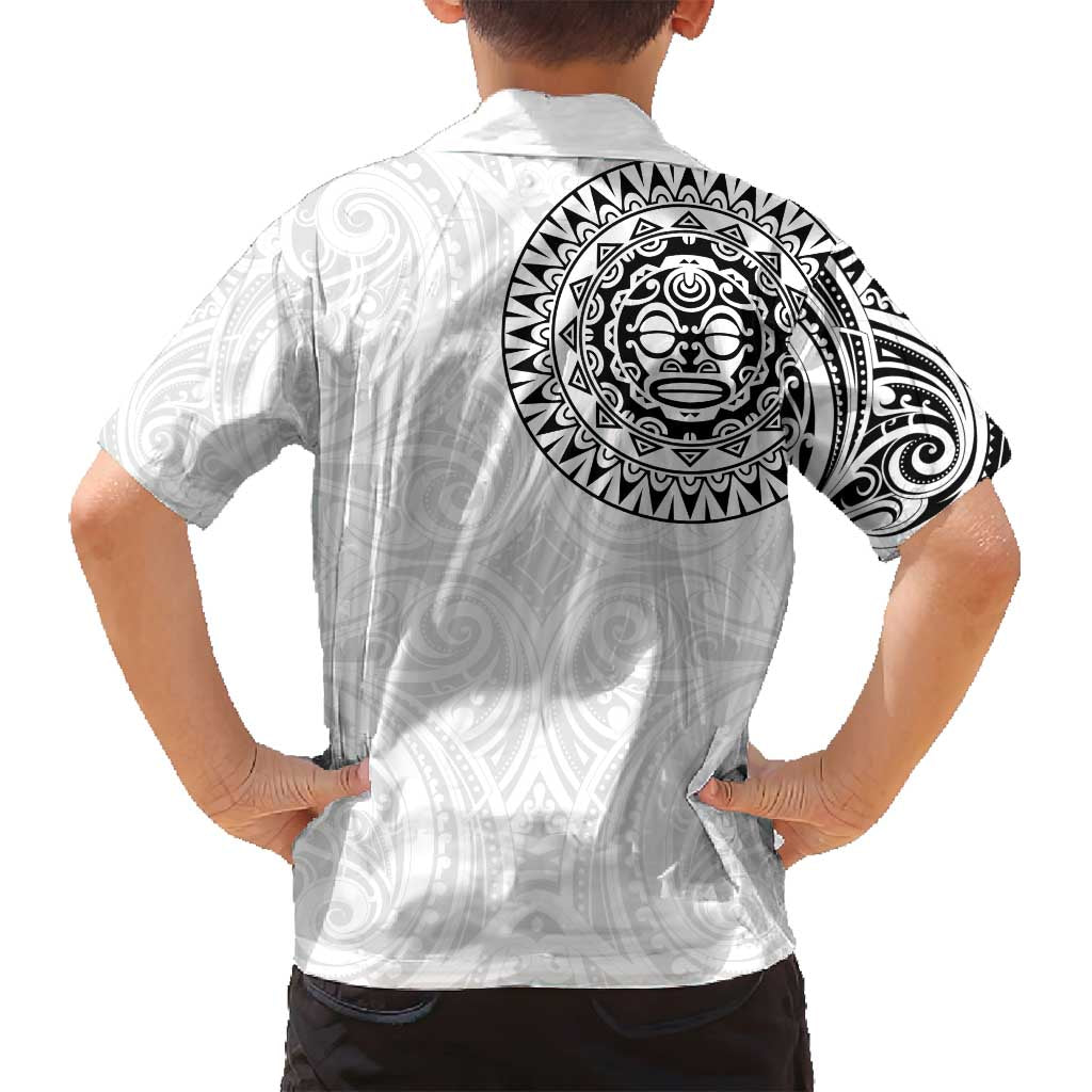 New Zealand Aotearoa Family Matching Summer Maxi Dress and Hawaiian Shirt Maori Te Mata O Rongokako LT05 - Polynesian Pride
