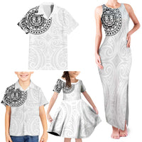 New Zealand Aotearoa Family Matching Tank Maxi Dress and Hawaiian Shirt Maori Te Mata O Rongokako LT05 - Polynesian Pride