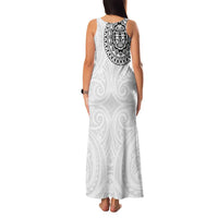 New Zealand Aotearoa Family Matching Tank Maxi Dress and Hawaiian Shirt Maori Te Mata O Rongokako LT05 - Polynesian Pride