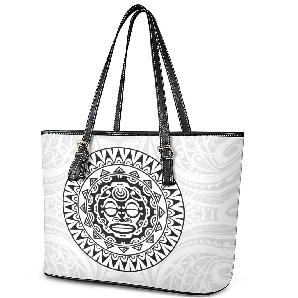 New Zealand Aotearoa Leather Tote Bag Maori Te Mata O Rongokako