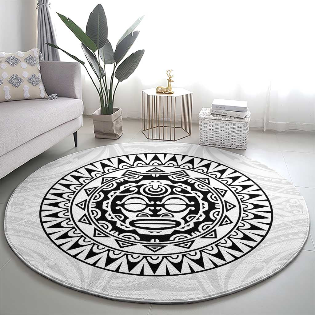 New Zealand Aotearoa Round Carpet Maori Te Mata O Rongokako LT05 - Polynesian Pride