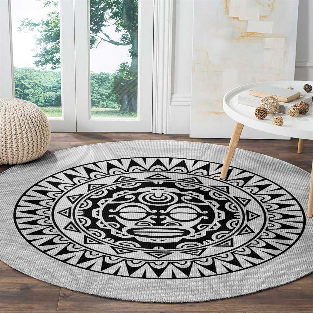 New Zealand Aotearoa Round Carpet Maori Te Mata O Rongokako LT05 - Polynesian Pride