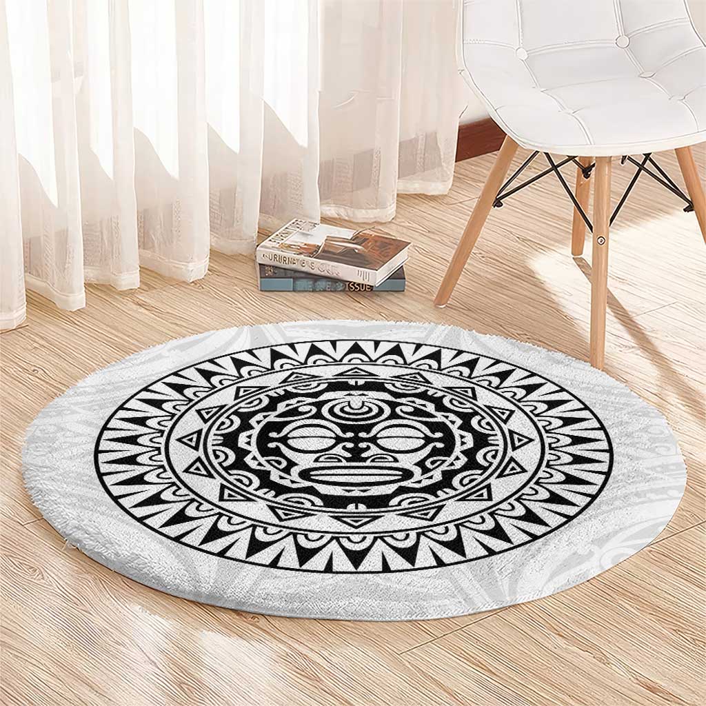 New Zealand Aotearoa Round Carpet Maori Te Mata O Rongokako LT05 - Polynesian Pride