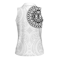 New Zealand Aotearoa Women Sleeveless Polo Shirt Maori Te Mata O Rongokako
