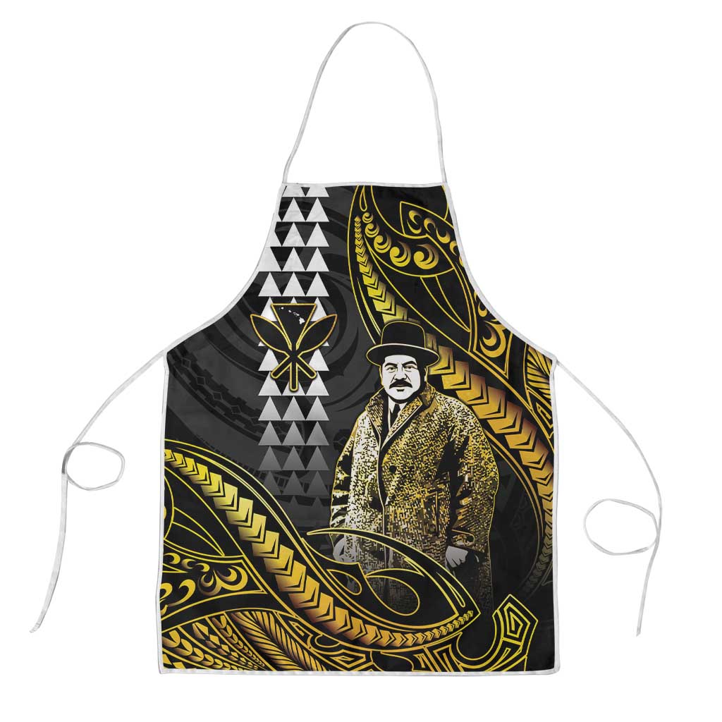Hawaii Kuhio The Citizen Prince Apron Gold Polynesian Tribal Tattoo LT05 Gold - Polynesian Pride