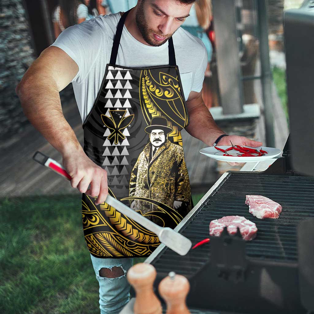 Hawaii Kuhio The Citizen Prince Apron Gold Polynesian Tribal Tattoo LT05 - Polynesian Pride