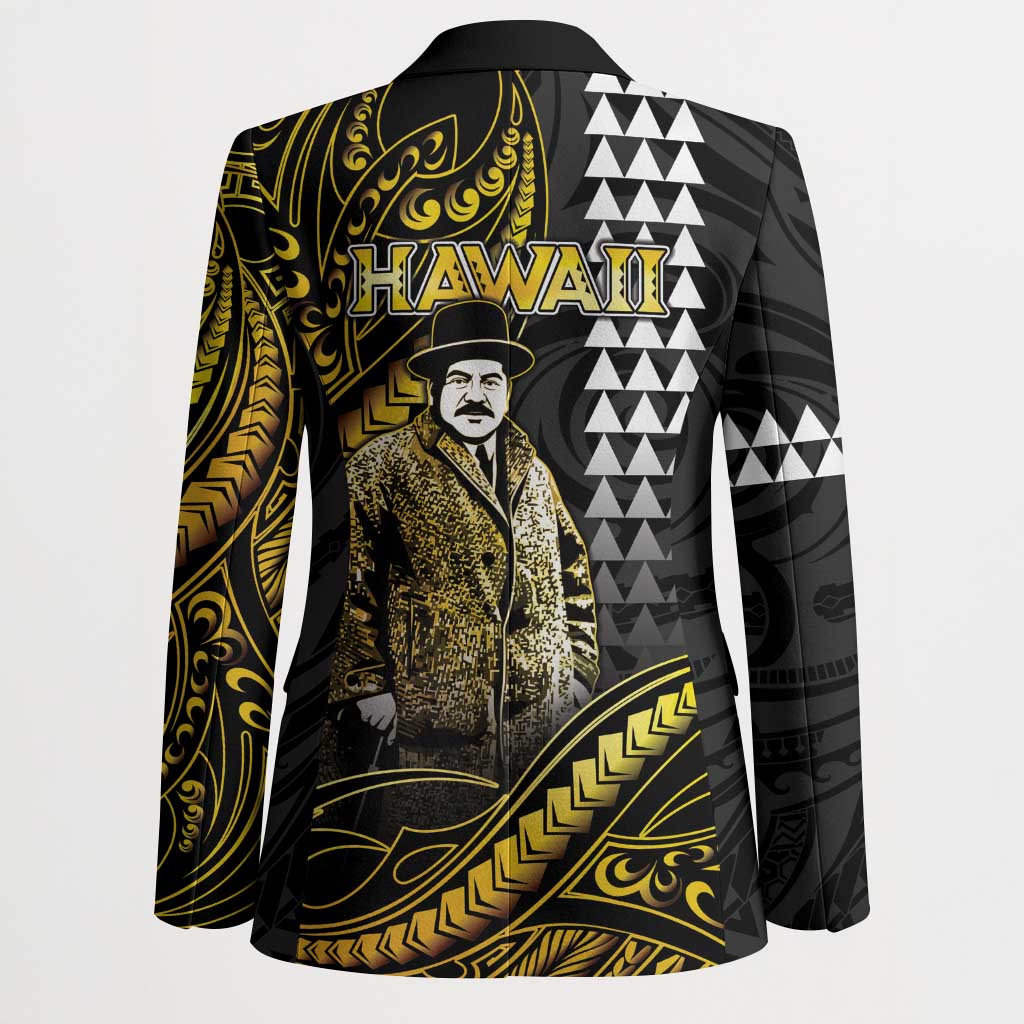Hawaii Kuhio The Citizen Prince Blazer Gold Polynesian Tribal Tattoo LT05 - Polynesian Pride