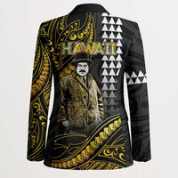 Hawaii Kuhio The Citizen Prince Blazer Gold Polynesian Tribal Tattoo LT05 - Polynesian Pride