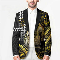 Hawaii Kuhio The Citizen Prince Blazer Gold Polynesian Tribal Tattoo LT05 - Polynesian Pride