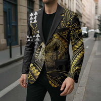 Hawaii Kuhio The Citizen Prince Blazer Gold Polynesian Tribal Tattoo LT05 - Polynesian Pride