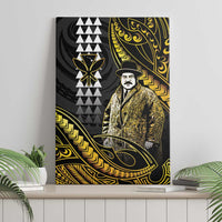 Hawaii Kuhio The Citizen Prince Canvas Wall Art Gold Polynesian Tribal Tattoo