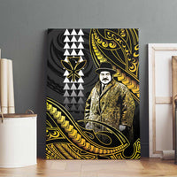 Hawaii Kuhio The Citizen Prince Canvas Wall Art Gold Polynesian Tribal Tattoo