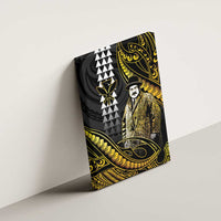 Hawaii Kuhio The Citizen Prince Canvas Wall Art Gold Polynesian Tribal Tattoo