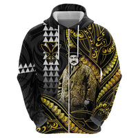 Hawaii Kuhio The Citizen Prince Hoodie Gold Polynesian Tribal Tattoo LT05 - Polynesian Pride