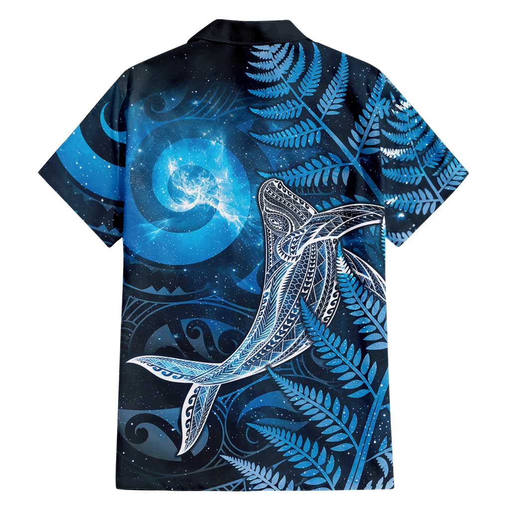 New Zealand Matariki Family Matching Mermaid Dress and Hawaiian Shirt Maori Koru With Humpback Whale Blue LT05 - Polynesian Pride