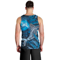 New Zealand Matariki Men Tank Top Maori Koru With Humpback Whale Blue