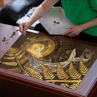 New Zealand Matariki Puzzle Maori Koru With Humpback Whale Gold LT05 - Polynesian Pride