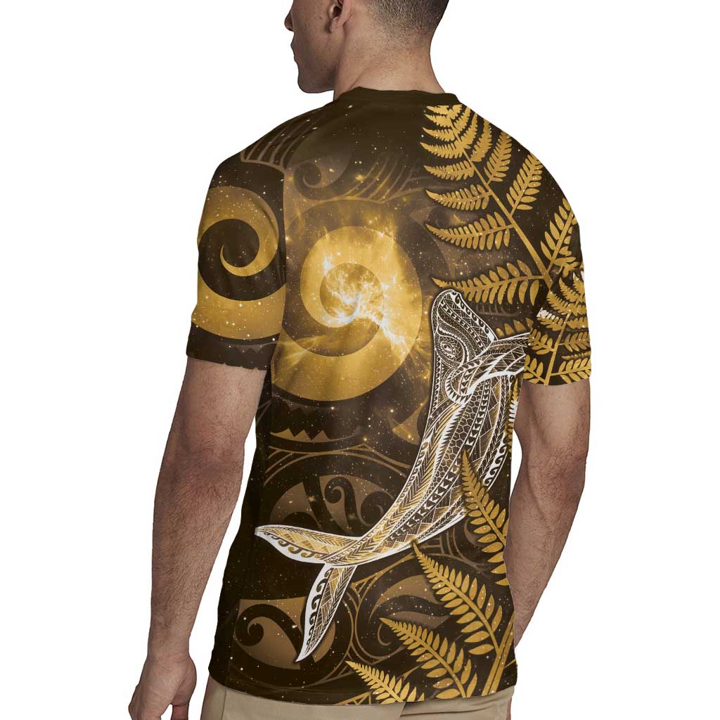 New Zealand Matariki Rugby Jersey Maori Koru With Humpback Whale Gold