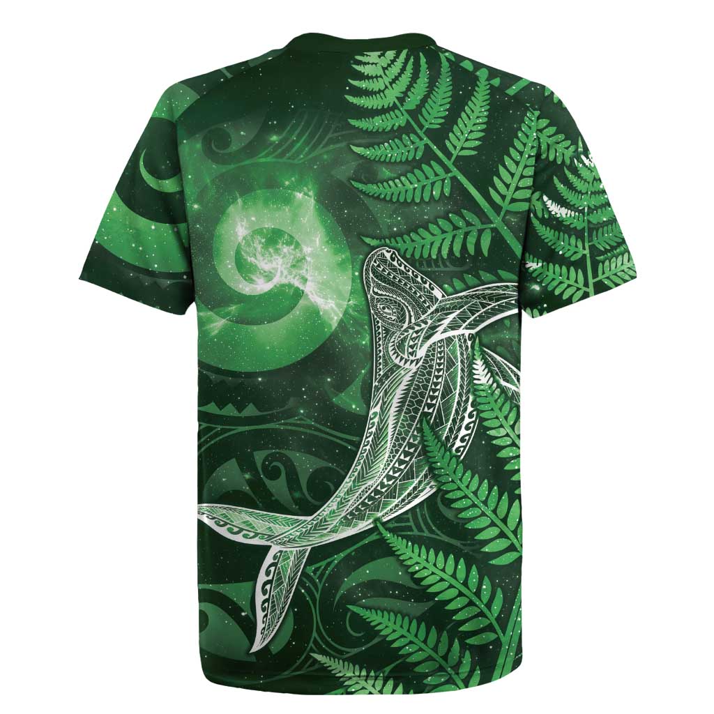 New Zealand Matariki Rugby Jersey Maori Koru With Humpback Whale Green
