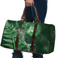 New Zealand Matariki Travel Bag Maori Koru With Humpback Whale Green LT05 - Polynesian Pride