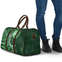 New Zealand Matariki Travel Bag Maori Koru With Humpback Whale Green LT05 - Polynesian Pride