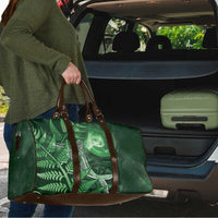 New Zealand Matariki Travel Bag Maori Koru With Humpback Whale Green LT05 - Polynesian Pride