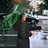 New Zealand Matariki Umbrella Maori Koru With Humpback Whale Green