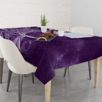 New Zealand Matariki Tablecloth Maori Koru With Humpback Whale Purple LT05 - Polynesian Pride