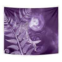 New Zealand Matariki Tapestry Maori Koru With Humpback Whale Purple