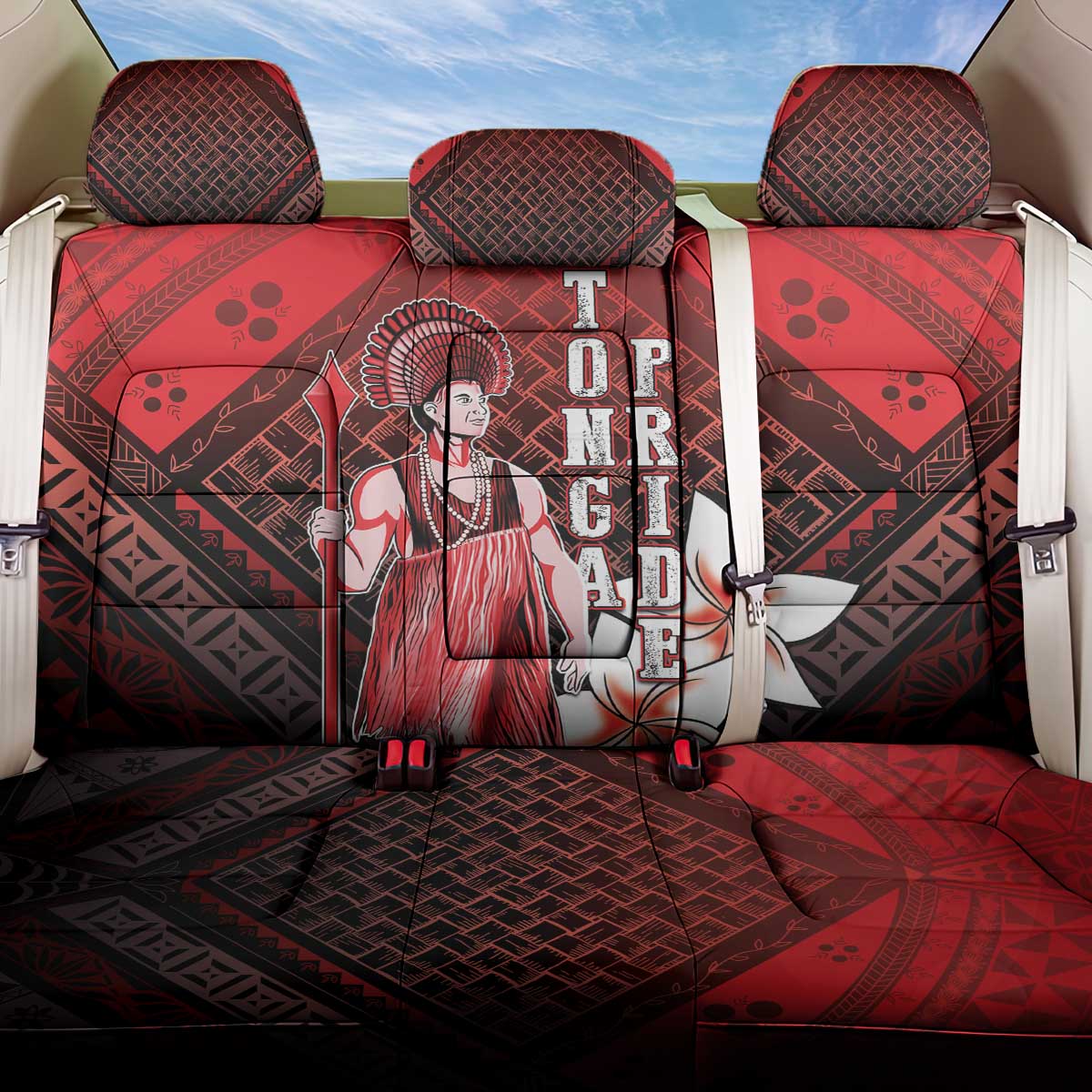 The First King Of Tonga Back Car Seat Cover Tongan Pride